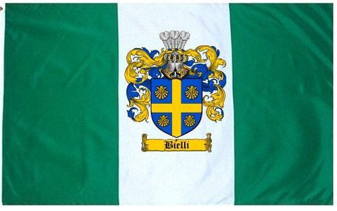 Bielli family crest coat of arms flag