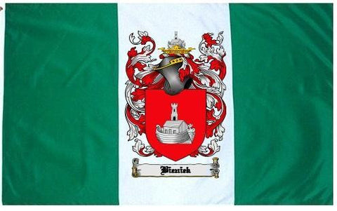 Bieniek family crest coat of arms flag