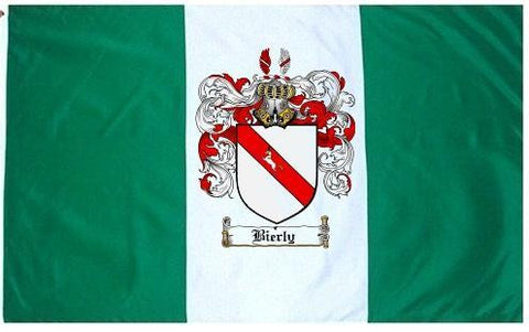 Bierly family crest coat of arms flag