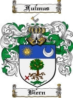 Biern coat of arms family crest download