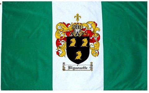 Bigaouette family crest coat of arms flag