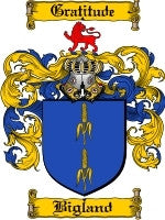 Bigland coat of arms family crest download