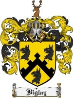 Biglay coat of arms family crest download