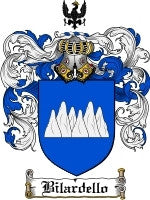Bilardello coat of arms family crest download