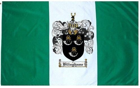 Bilinghame family crest coat of arms flag