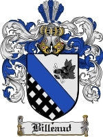 Billeaud coat of arms family crest download