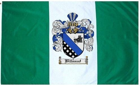 Billeaud family crest coat of arms flag