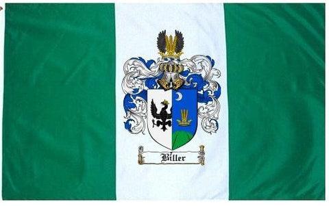 Biller family crest coat of arms flag