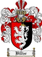 Billier coat of arms family crest download