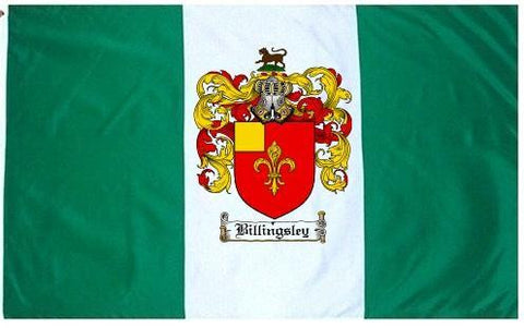 Billingsley family crest coat of arms flag