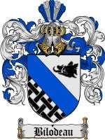 Bilodeau coat of arms family crest download