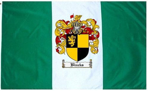Bincks family crest coat of arms flag