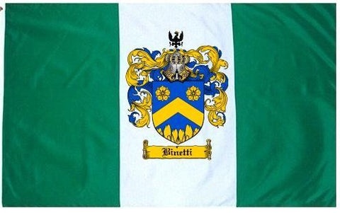 Binetti family crest coat of arms flag