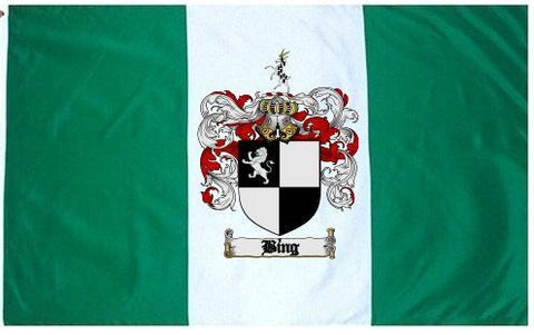 Bing family crest coat of arms flag