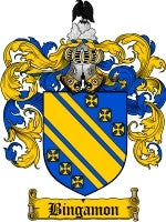 Bingamon coat of arms family crest download