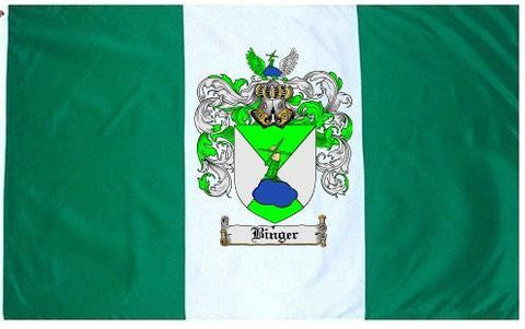 Binger family crest coat of arms flag