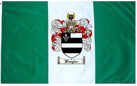 Bingler family crest coat of arms flag