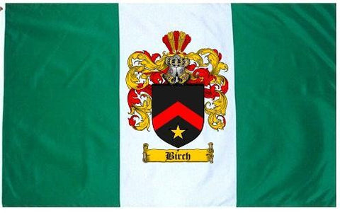 Birch family crest coat of arms flag