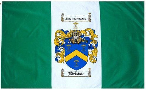 Birkdale family crest coat of arms flag