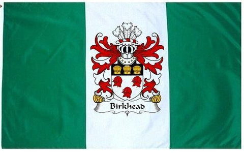 Birkhead family crest coat of arms flag