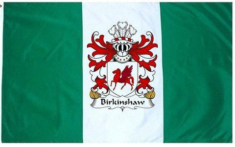 Birkinshaw family crest coat of arms flag