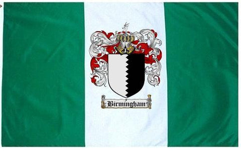 Birmingham family crest coat of arms flag
