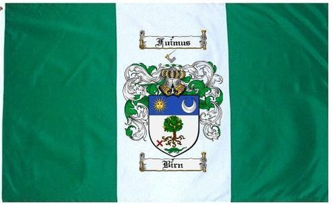 Birn family crest coat of arms flag