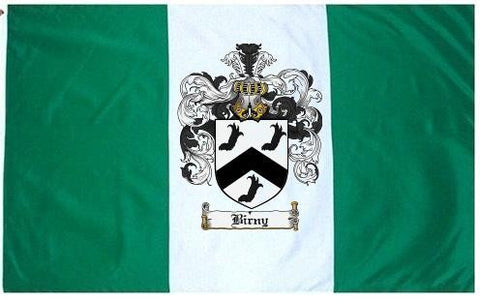 Birny family crest coat of arms flag