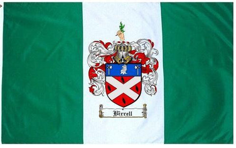 Birrell family crest coat of arms flag