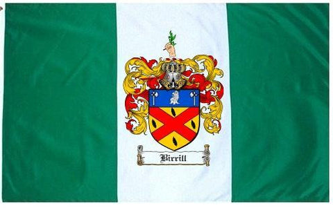 Birrill family crest coat of arms flag