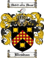 Birsban coat of arms family crest download