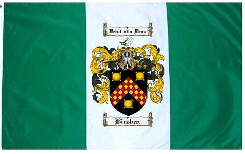 Birsben family crest coat of arms flag