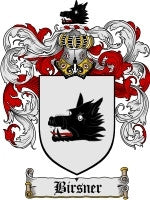 Birsner coat of arms family crest download