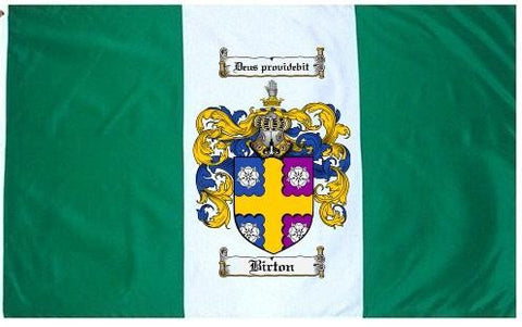 Birton family crest coat of arms flag
