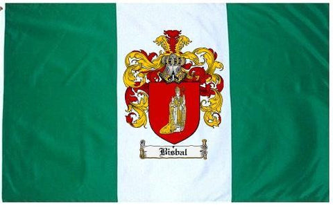Bisbal family crest coat of arms flag