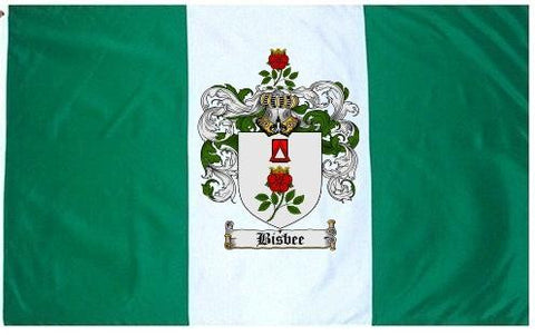 Bisbee family crest coat of arms flag