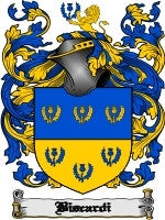 Biscardi coat of arms family crest download