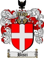 Bisci coat of arms family crest download