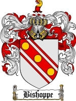 Bishoppe coat of arms family crest download
