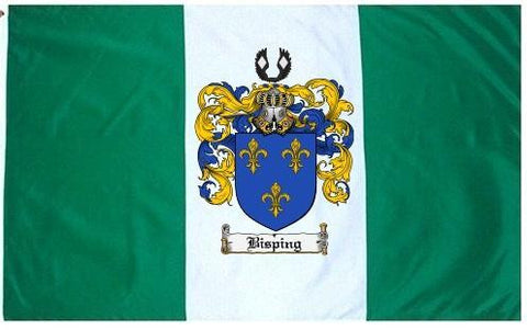 Bisping family crest coat of arms flag