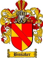 Bissaker coat of arms family crest download