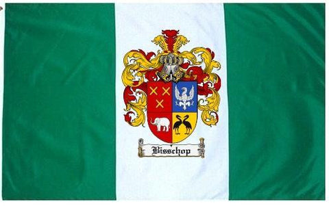 Bisschop family crest coat of arms flag