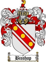 Bisshop coat of arms family crest download