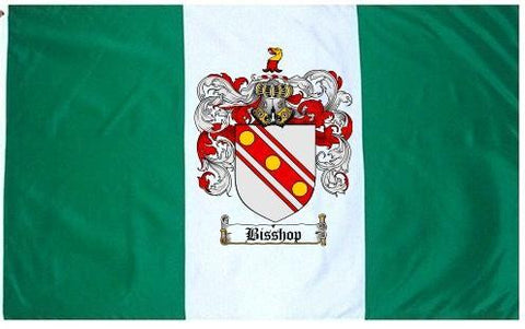 Bisshop family crest coat of arms flag