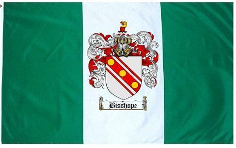 Bisshope family crest coat of arms flag