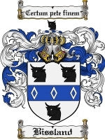 Bissland coat of arms family crest download