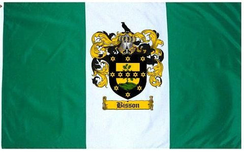 Bisson family crest coat of arms flag