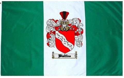 Bistline family crest coat of arms flag