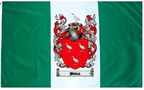 Bittick family crest coat of arms flag