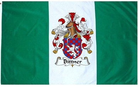 Bittner family crest coat of arms flag